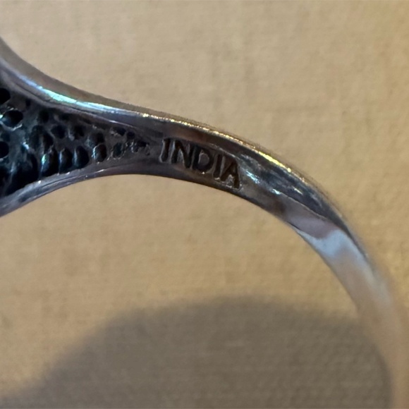 Vintage Nicky Butler 925 Sterling Silver Multi Gemstone Crown Ring Size 9 - Picture 5 of 8